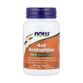 NOW Foods, 4x6 Acidophilus, 60 Veg Capsules