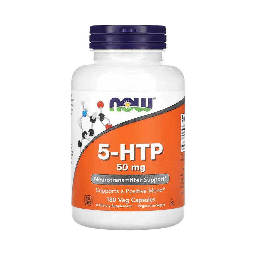 NOW Foods, 5-HTP, 50 mg, 180 Veg Capsules