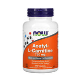 NOW Foods, Acetyl-L Carnitine, 750 mg, 90 Tablets