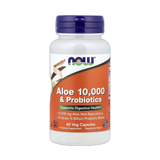 NOW Foods, Aloe 10,000 & Probiotics, 60 Veg Capsules