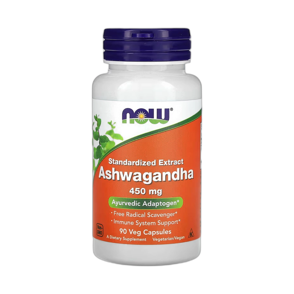 NOW Foods, Ashwagandha, Standardized Extract, 450 mg, 90 Veg Capsules