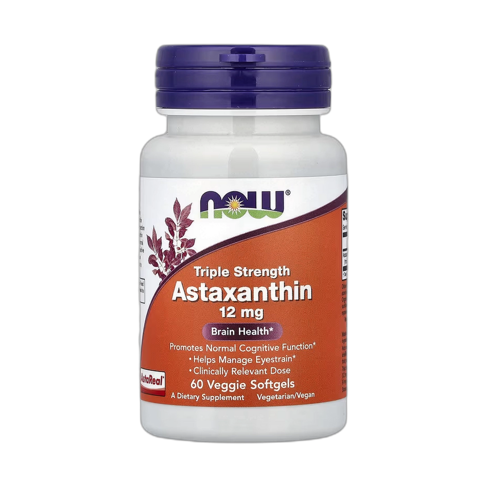 NOW Foods, Astaxanthin, 12 mg, 60 Veggie Softgels