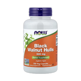 NOW Foods, Black Walnut Hulls, 500 mg, 100 Veg Capsules