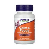 NOW Foods, Calm & Focus With Zembrin & GABA, 60 Veg Capsules