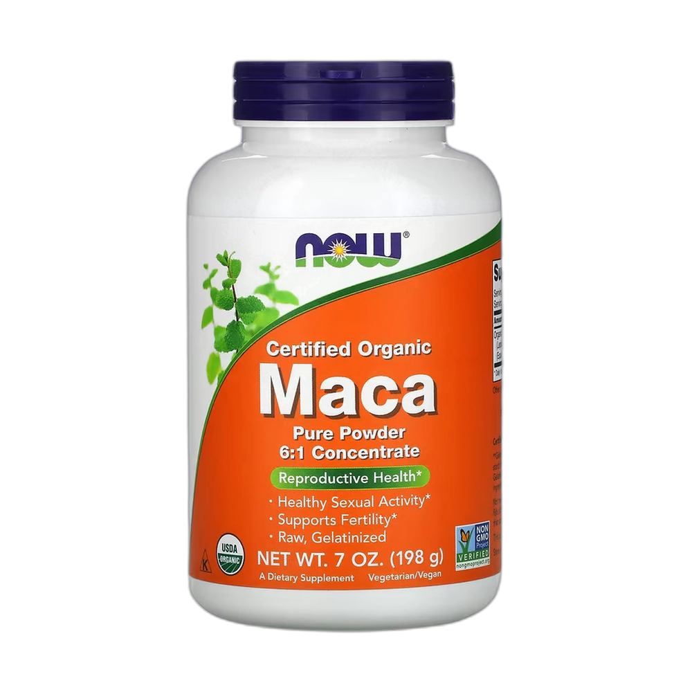 NOW Foods, Certified Organic Maca, Pure Powder, 7 oz, 198 g