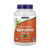 NOW Foods, Certified Organic Spirulina, 1,000 mg, 240 Tablets