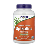 NOW Foods, Certified Organic Spirulina, 1,000 mg, 240 Tablets