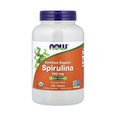 NOW Foods, Certified Organic Spirulina, 500 mg, 500 Tablets