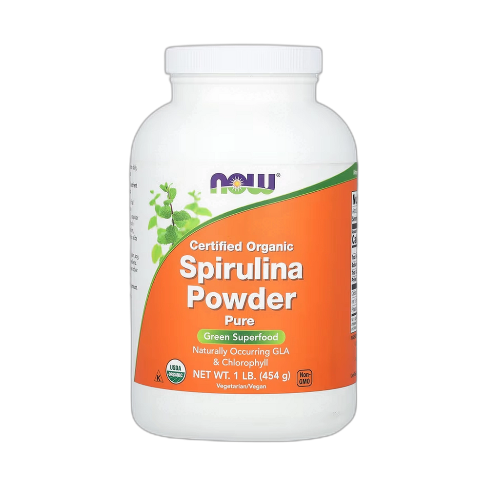 NOW Foods, Certified Organic Spirulina Powder, 1 lb, 454 g
