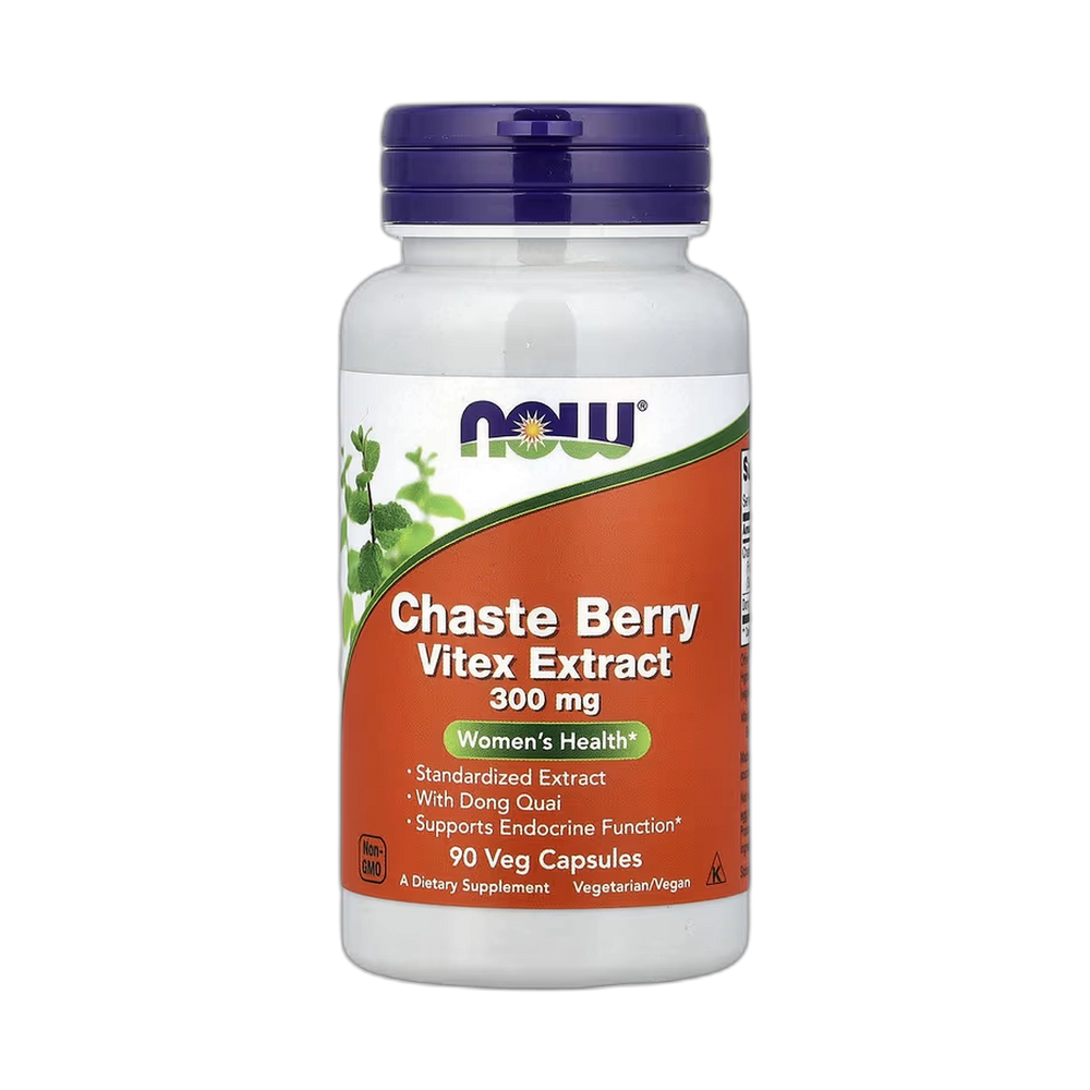 NOW Foods, Chaste Berry Vitex Extract, 300 mg, 90 Veg Capsules