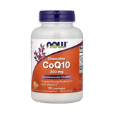 NOW Foods, Chewable CoQ10 With Vitamin E, Orange, 90 Lozenges