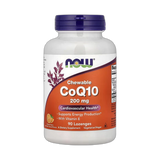 NOW Foods, Chewable CoQ10 With Vitamin E, Orange, 90 Lozenges