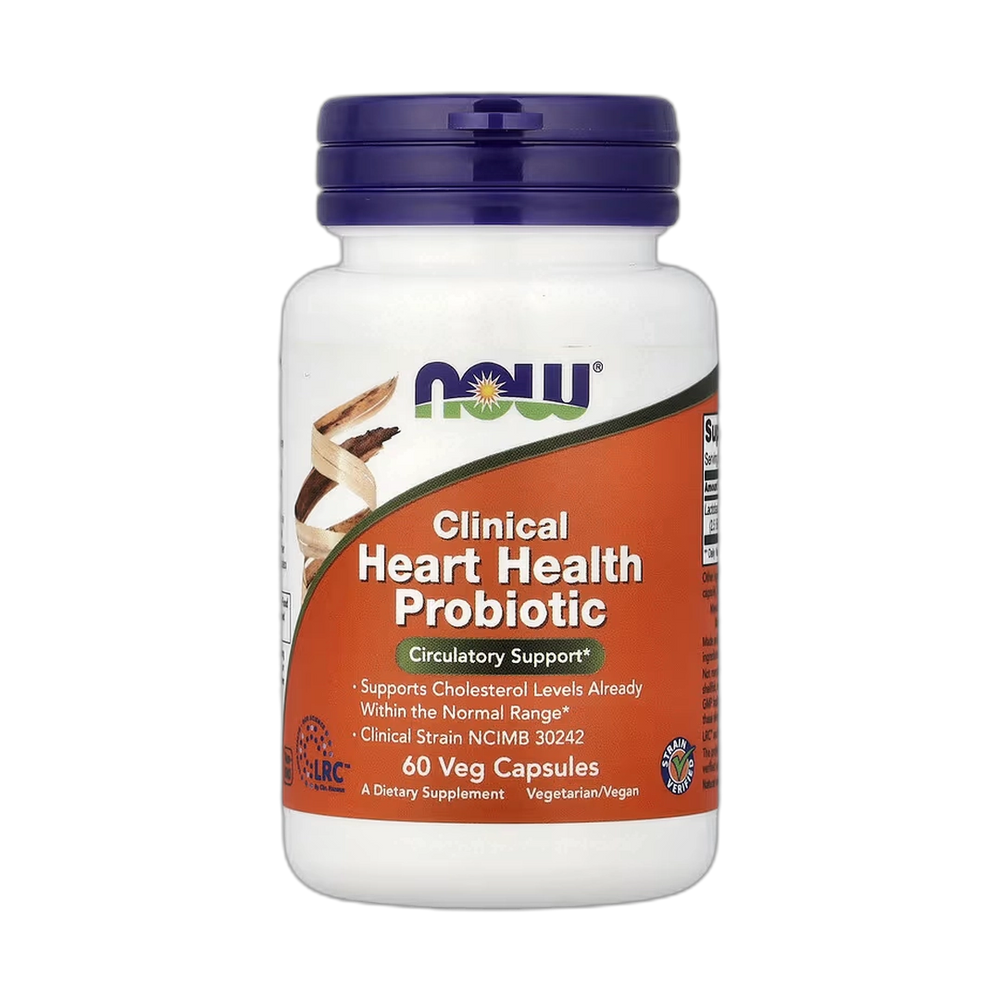 NOW Foods, Clinical Heart Health Probiotic, 60 Veg Capsules