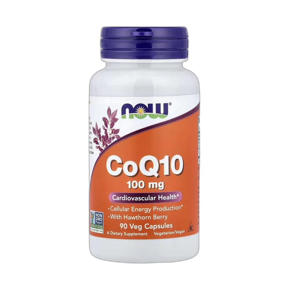 NOW Foods, CoQ10 With Hawthorn Berry, 90 Veg Capsules