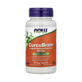NOW Foods, CurcuBrain, 400 mg, 50 Veg Capsules