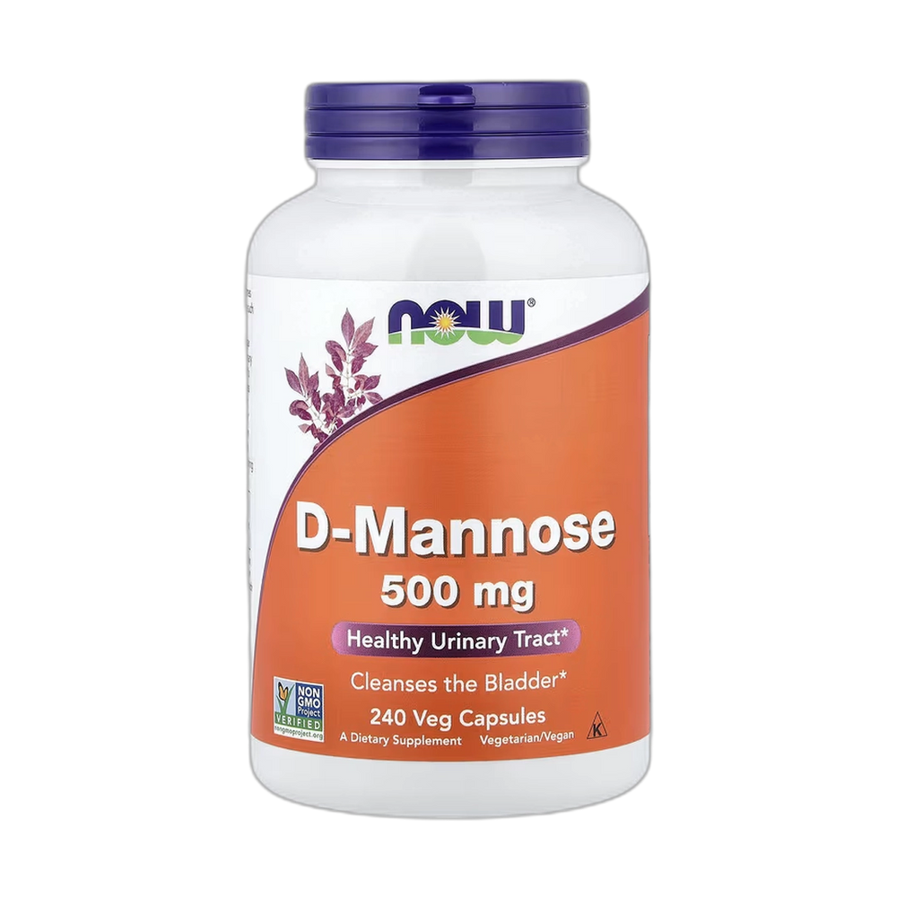 NOW Foods, D-Mannose, 500 mg, 240 Veg Capsules