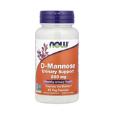 NOW Foods, D-Mannose, 500 mg, 60 Veg Capsules