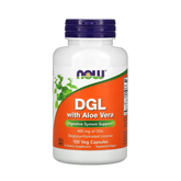 NOW Foods, DGL with Aloe Vera, 400 mg, 100 Veg Capsules
