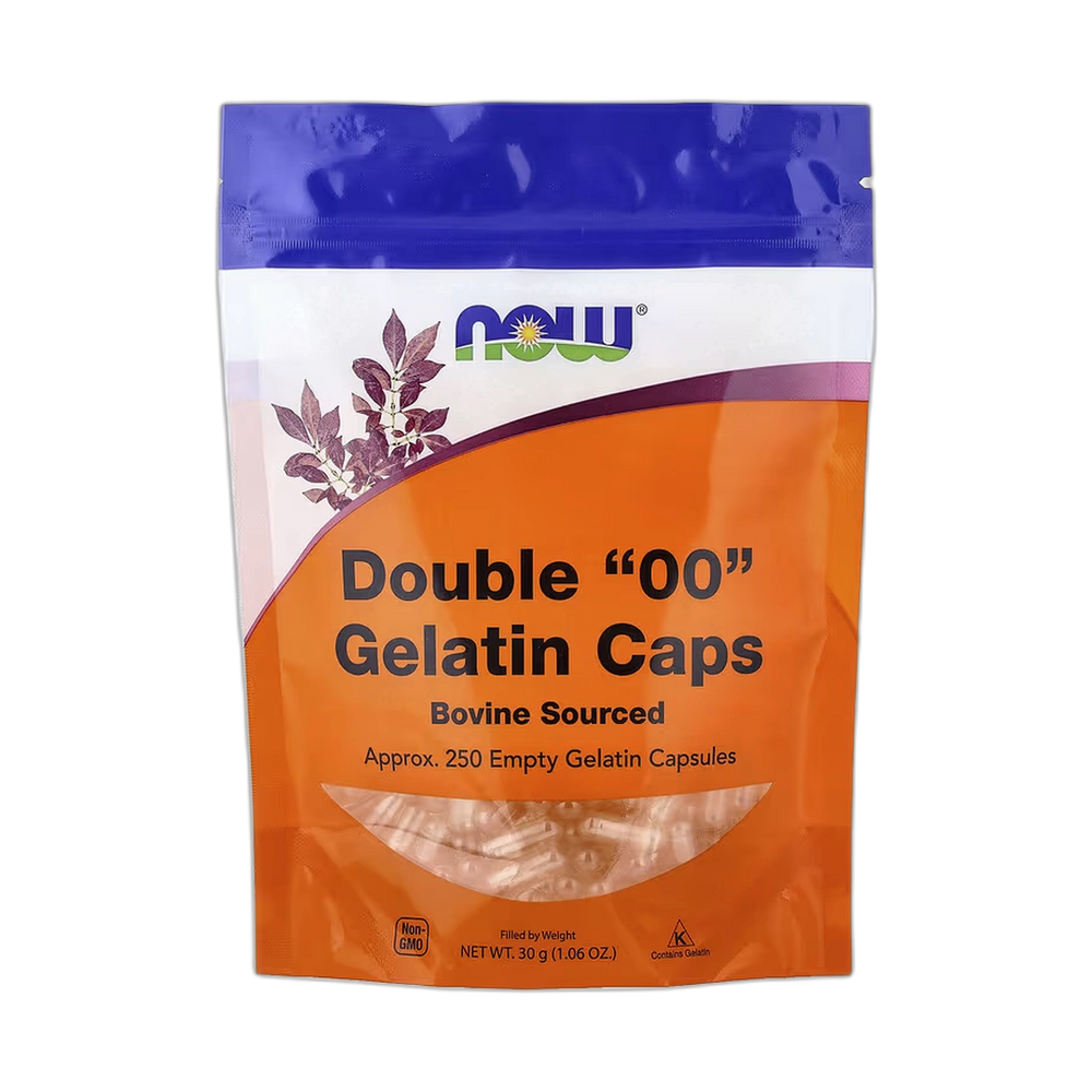 NOW Foods, Double "00" Gelatin Caps, Approx. 250 Empty Gelatin Capsules, 1.06 oz, 30 g
