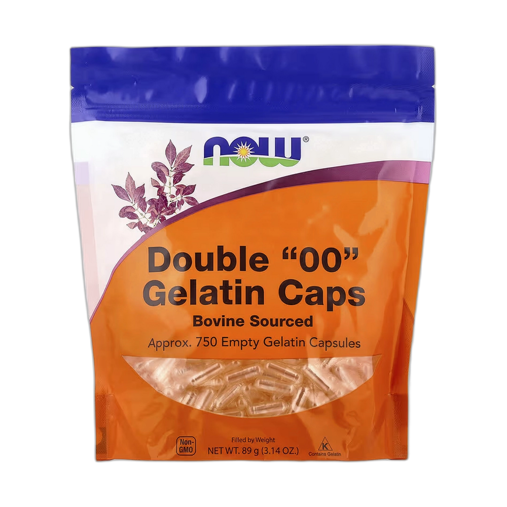NOW Foods, Double "00" Gelatin Caps, Approx. 750 Empty Gelatin Capsules