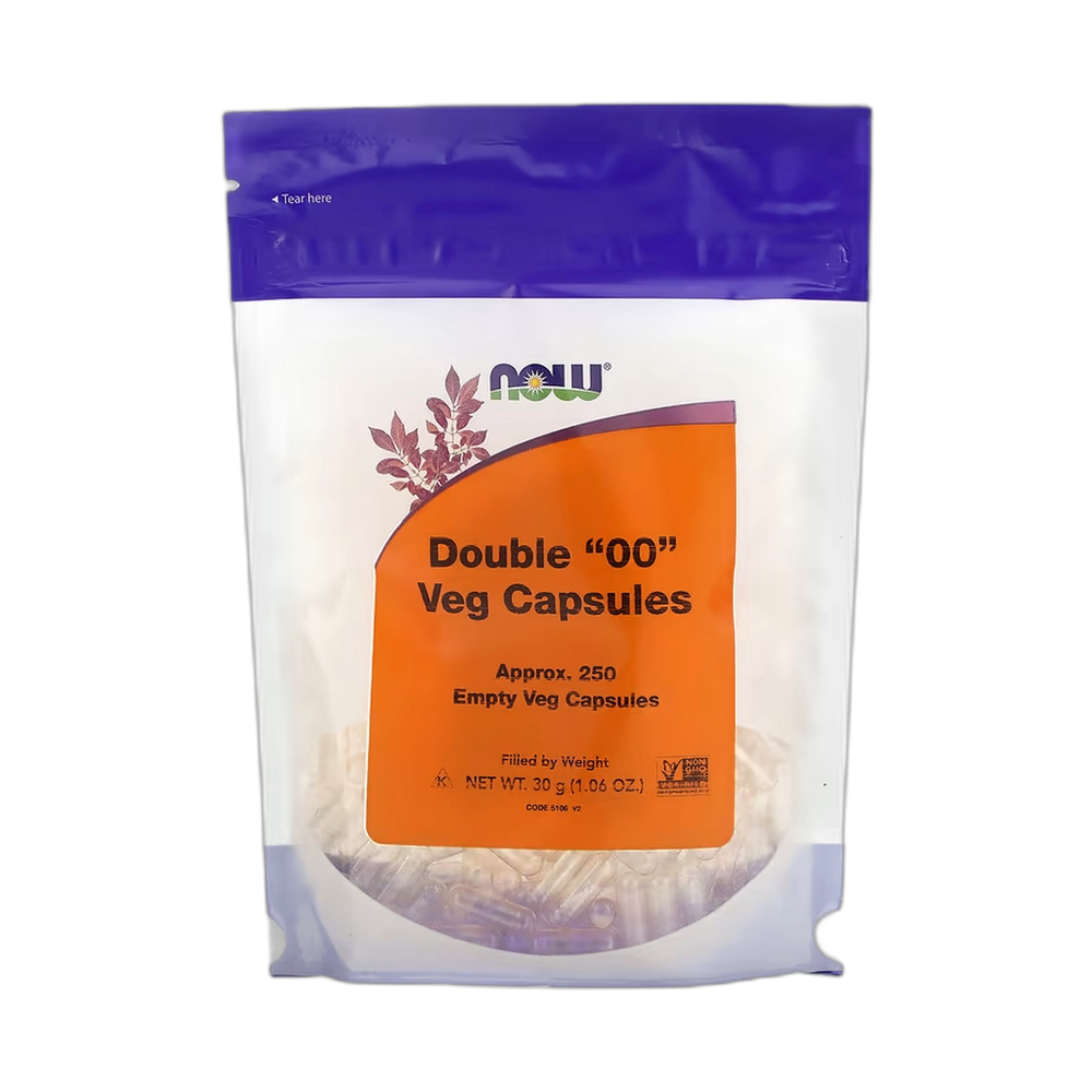 NOW Foods, Double "00" Veg Capsules, Approx. 250 Empty Veg Capsules