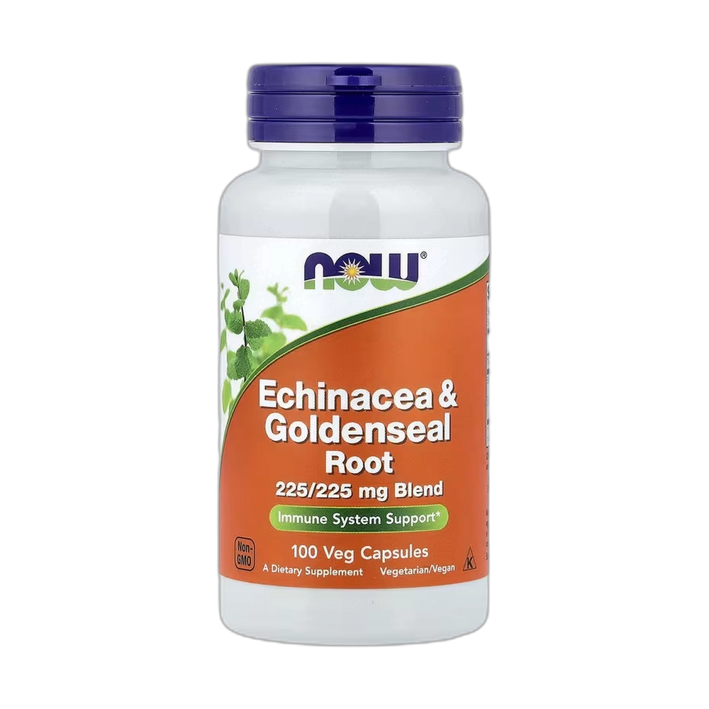 NOW Foods, Echinacea & Goldenseal Root, 100 Veg Capsules