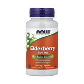 NOW Foods, Elderberry, 500 mg, 60 Veg Capsules