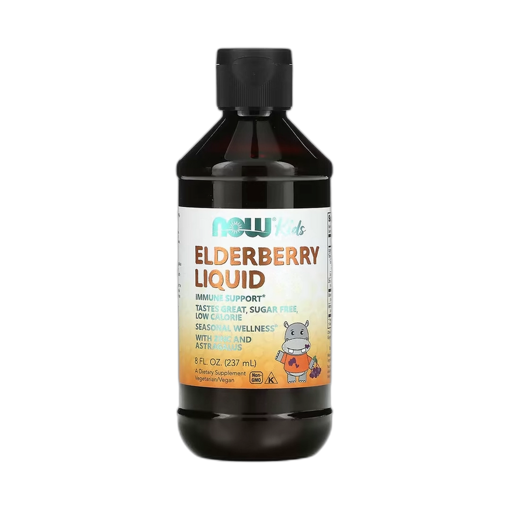NOW Foods, Elderberry Liquid for Kids, 8 fl oz, 237 ml