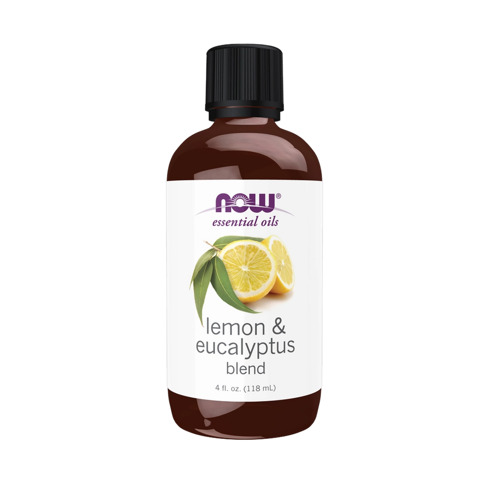 NOW Foods, Essential Oils, Lemon & Eucalyptus Blend, 4 fl. Oz, 118 ml