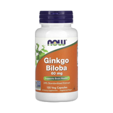NOW Foods, Ginkgo Biloba, 60 mg, 120 Veg Capsules