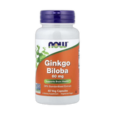 NOW Foods, Ginkgo Biloba, 60 mg, 60 Veg Capsules