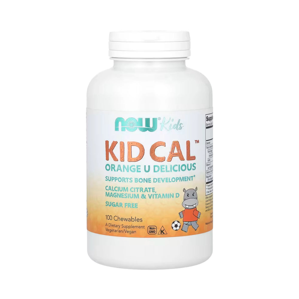 NOW Foods, Kid Cal, Orange, 100 Chewables