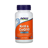 NOW Foods, Krill & CoQ10, 60 Softgels