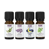 NOW Foods, Let There Be Peace & Quiet, Relaxing Essential Oils Kit, 4 Bottles, 1/3 fl oz, 10 ml Each
