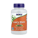 NOW Foods, Lion's Mane, 500 mg, 60 Veg Capsules
