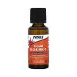 NOW Foods, Liquid D-3 & MK-7, Mint, 1 fl oz, 30 ml