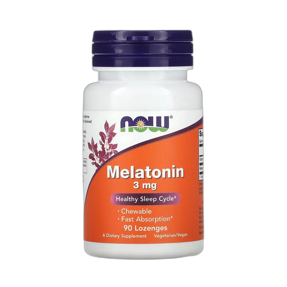 NOW Foods, Melatonin, 3 mg, 90 Lozenges