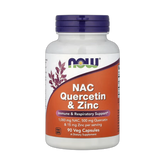NOW Foods, NAC Quercetin & Zinc, 90 Veg Capsules