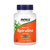 NOW Foods, Natural Spirulina, 500 mg, 120 Veg Capsules