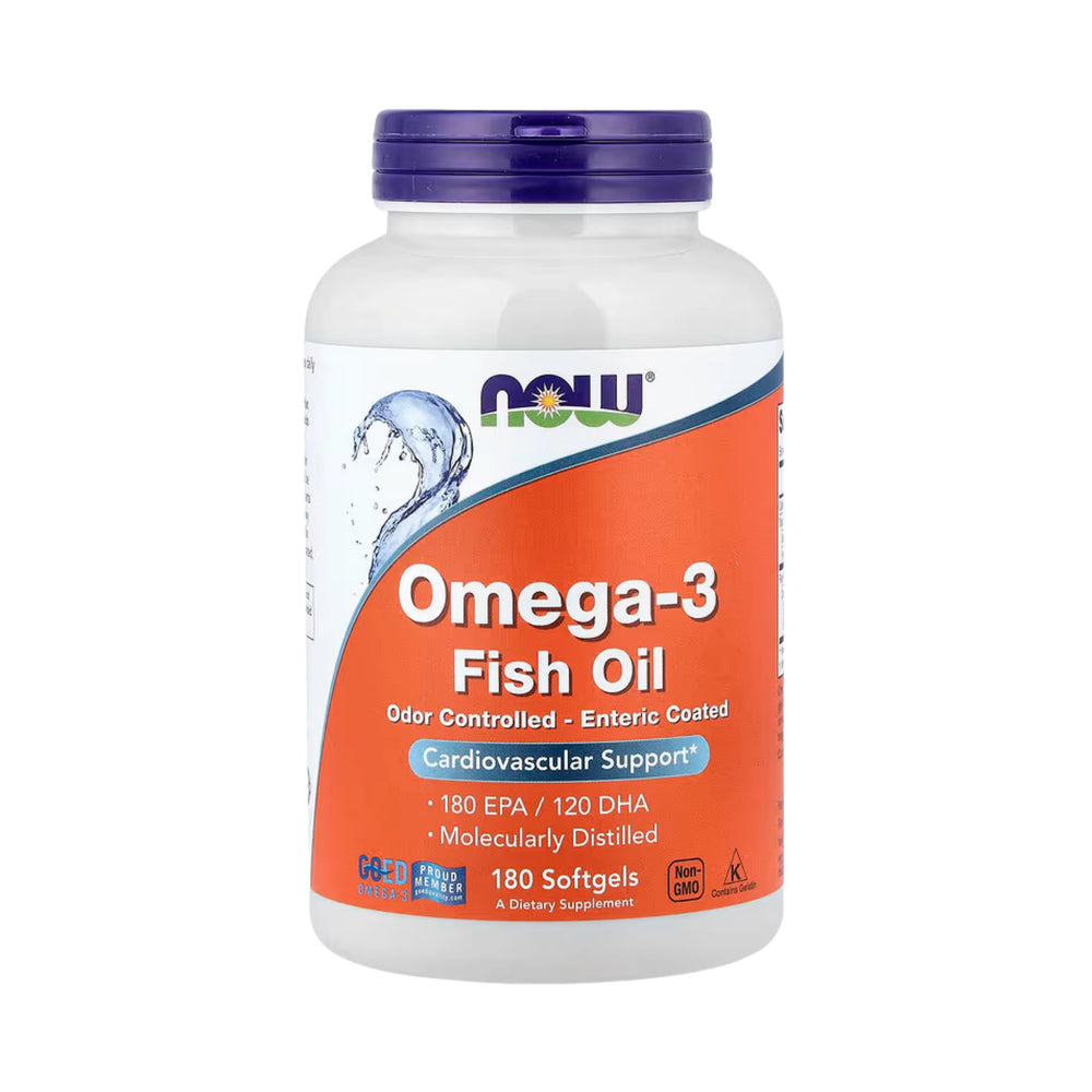 NOW Foods, Omega-3 Fish Oil, 180 Softgels