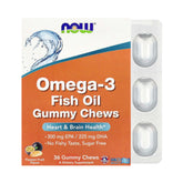 NOW Foods, Omega-3 Fish Oil Gummy Chews, Passion Fruit, 36 Gummy Chews