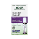 NOW Foods, Organic Essential Oils, Lavender Roll-On, 1/3 fl oz, 10 ml