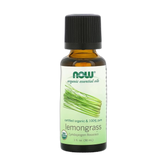 NOW Foods, Organic Essential Oils, Lemongrass, 1 fl oz, 30 ml