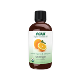 NOW Foods, Organic Essential Oils, Orange, 4 fl oz, 118 ml