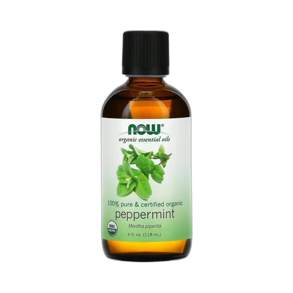 NOW Foods, Organic Essential Oils, Peppermint, 4 fl oz, 118 ml