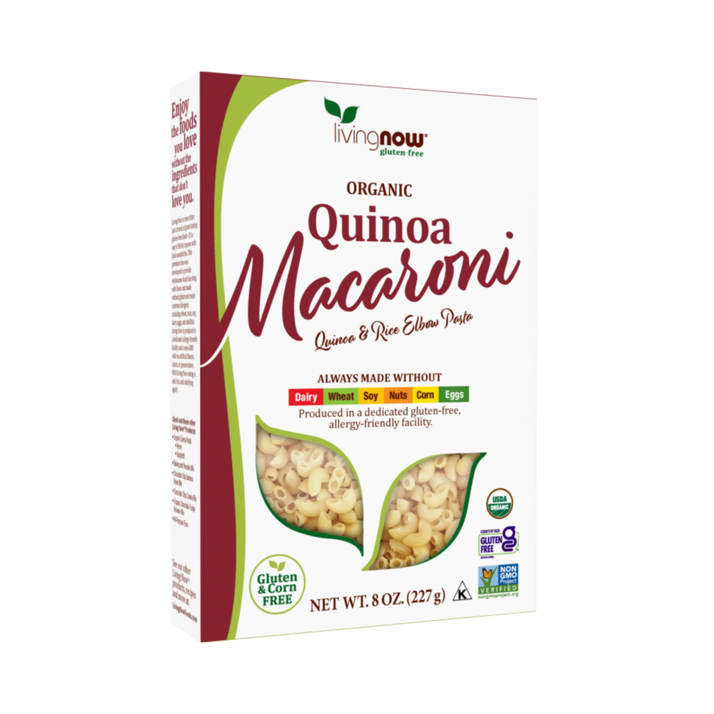 NOW Foods, Organic Quinoa Macaroni, Gluten Free, 8 Oz
