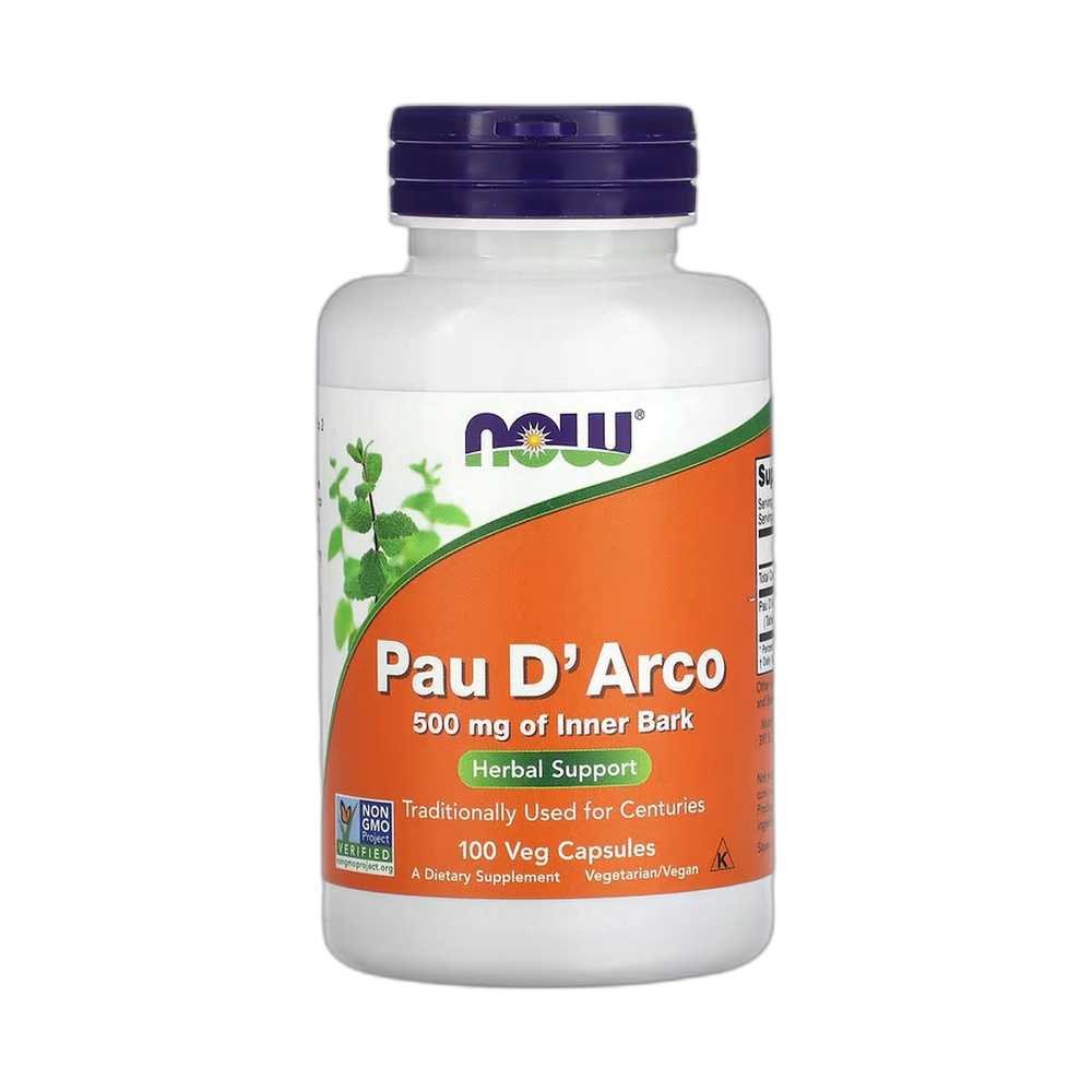 NOW Foods, Pau D'Arco, 500 mg, 100 Veg Capsules