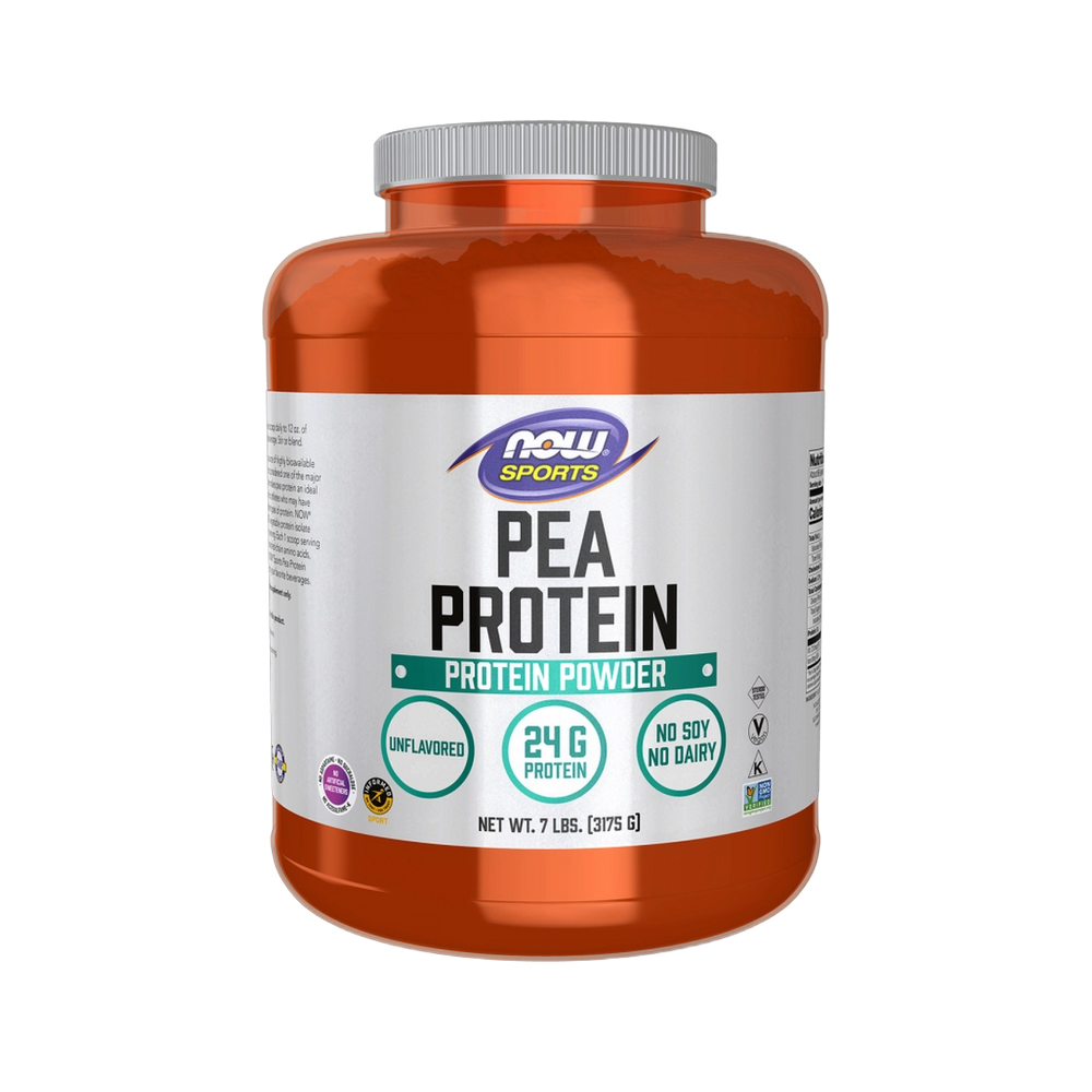 NOW Foods, Pea Protein Powder, Unflavored, 7 lbs, 3175 g