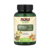 NOW Foods, Pets, Omega-3 Mini Gels, For Dogs/Cats, Fish, 150 Softgels, 3.74 oz, 106 g