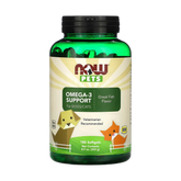 NOW Foods, Pets, Omega-3 Support for Dogs/Cats, Great Fish, 180 Softgels, 8.9 oz, 252 g